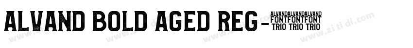 Alvand Bold Aged Reg字体转换